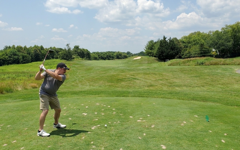 Hole 16 at Hampshire Greens Golf Course in Maryland on June 20, 2022